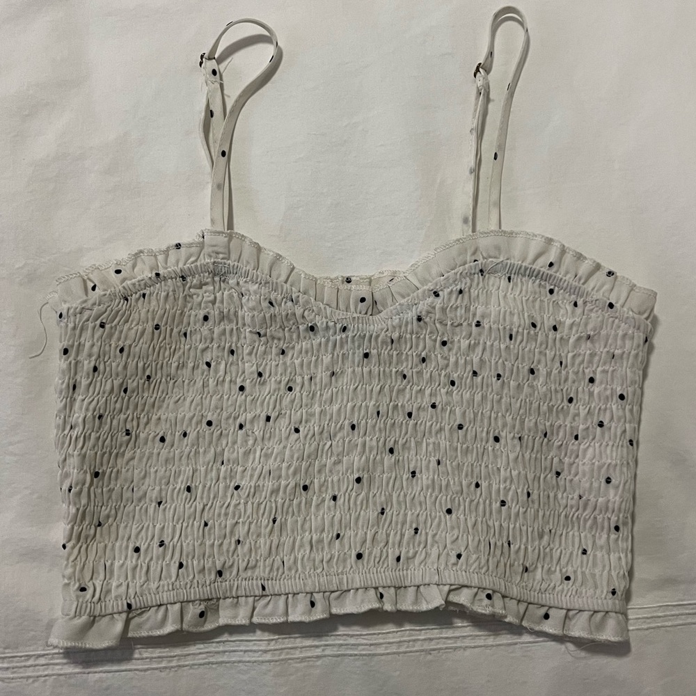 polka dot crop top